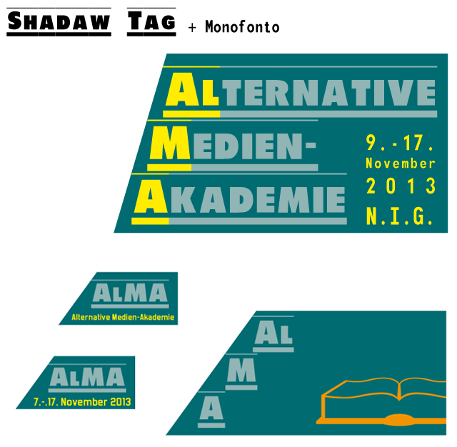 shadow tag und monofonto variationen